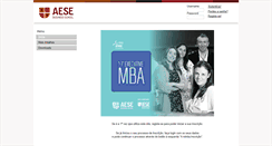 Desktop Screenshot of mba.aese.com.pt