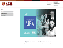 Tablet Screenshot of mba.aese.com.pt